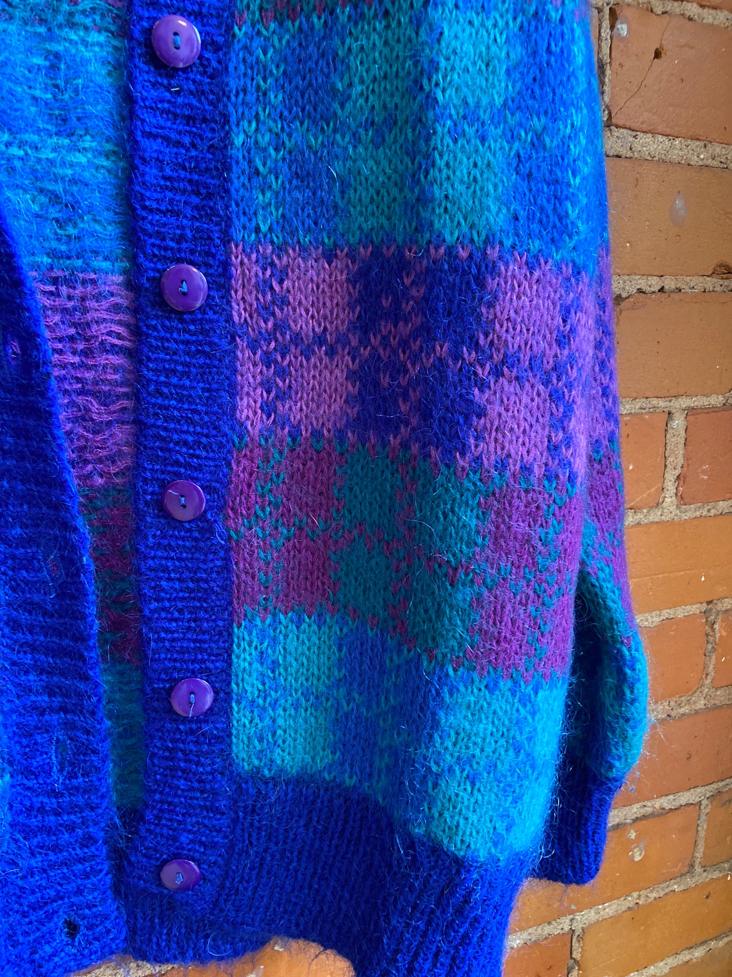 70s Mohair Blend Cardigan