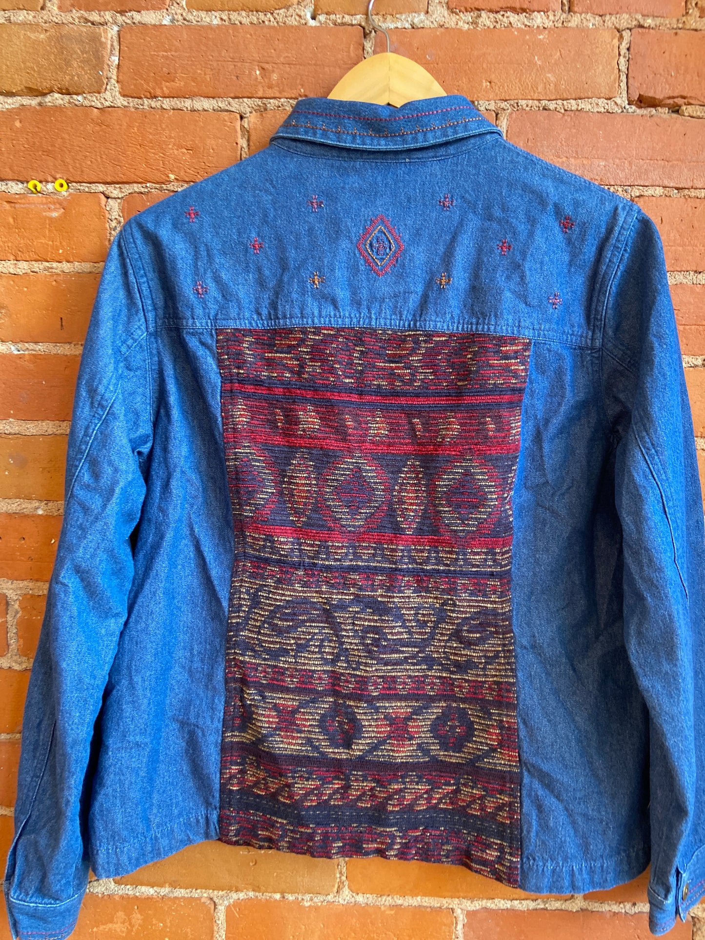 Denim Tapestry Button Up Shirt