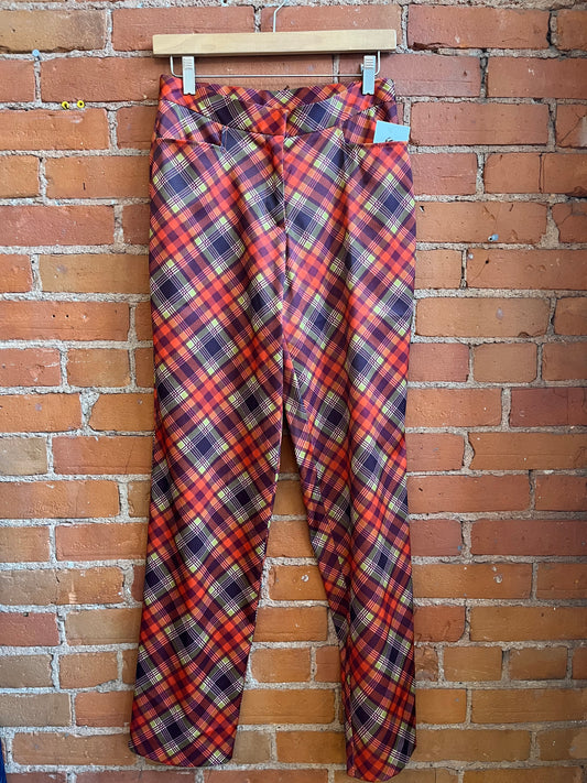 Holt Renfrew Studio High Waisted Checkered Pants