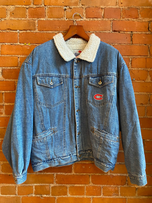 Montreal Canadiens Denim Sherpa Jacket