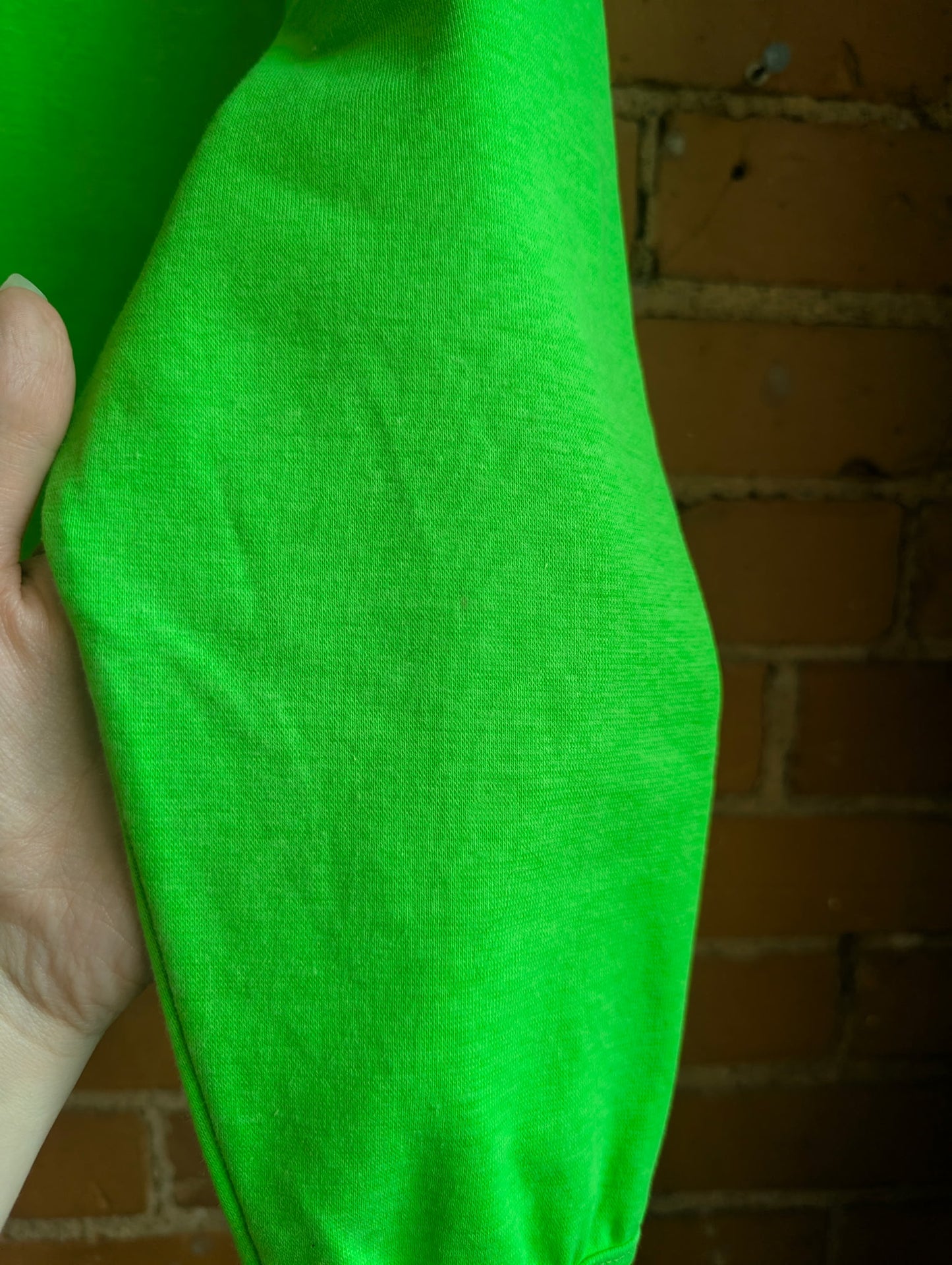 1990s Popular Sports Long Beach California Neon Green Top