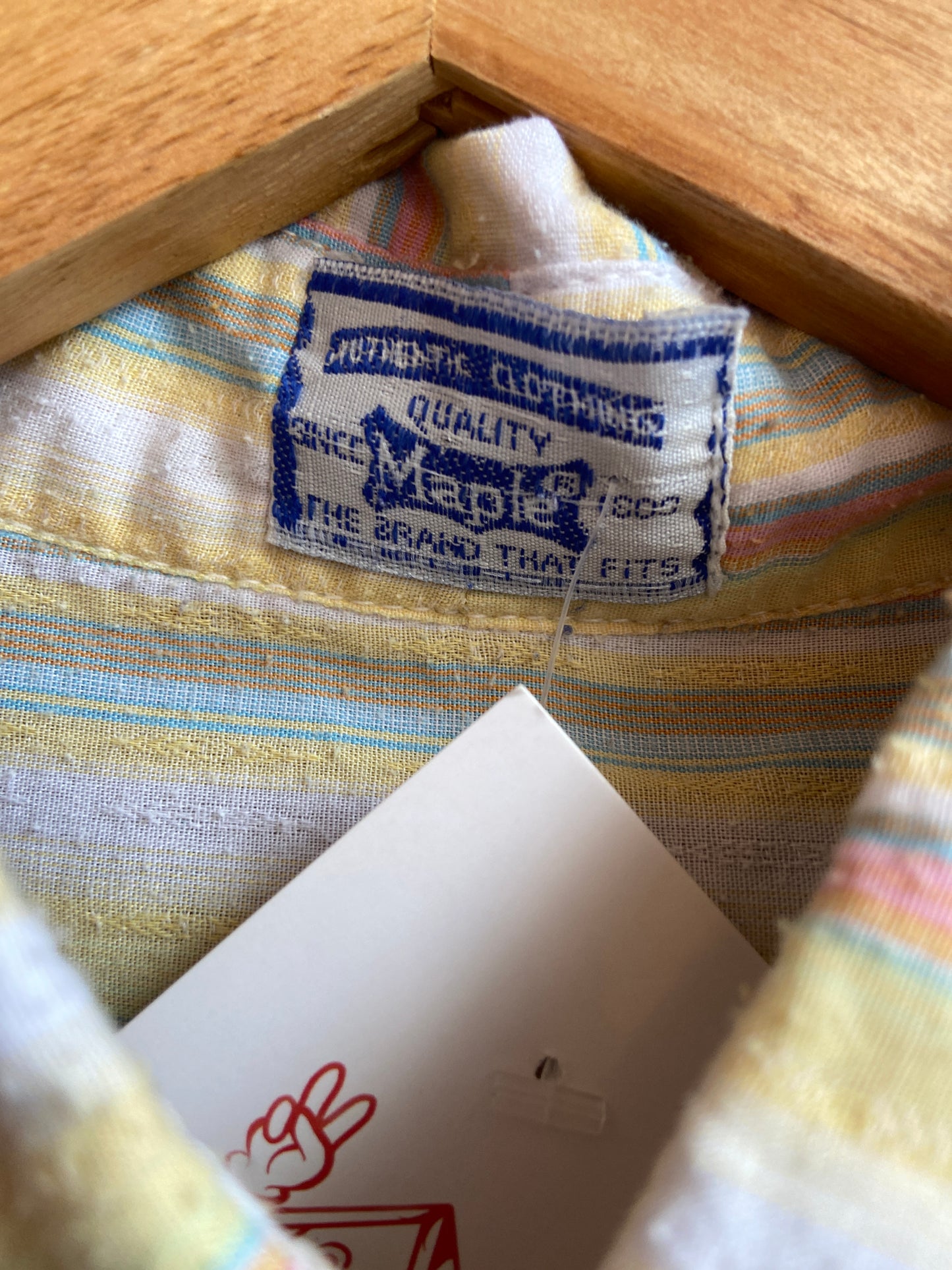 Yellow Striped Short-Sleeve Button-Up