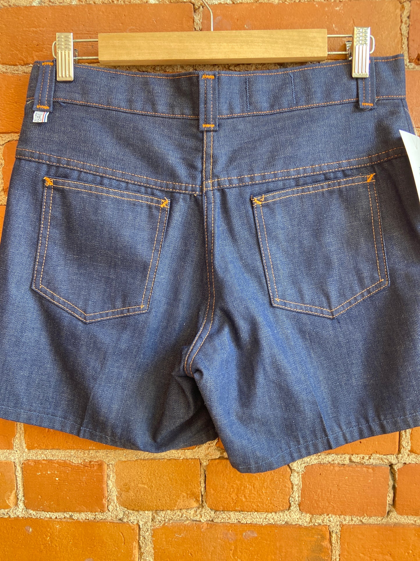 70's Billy The Kid Dark Denim Shorts