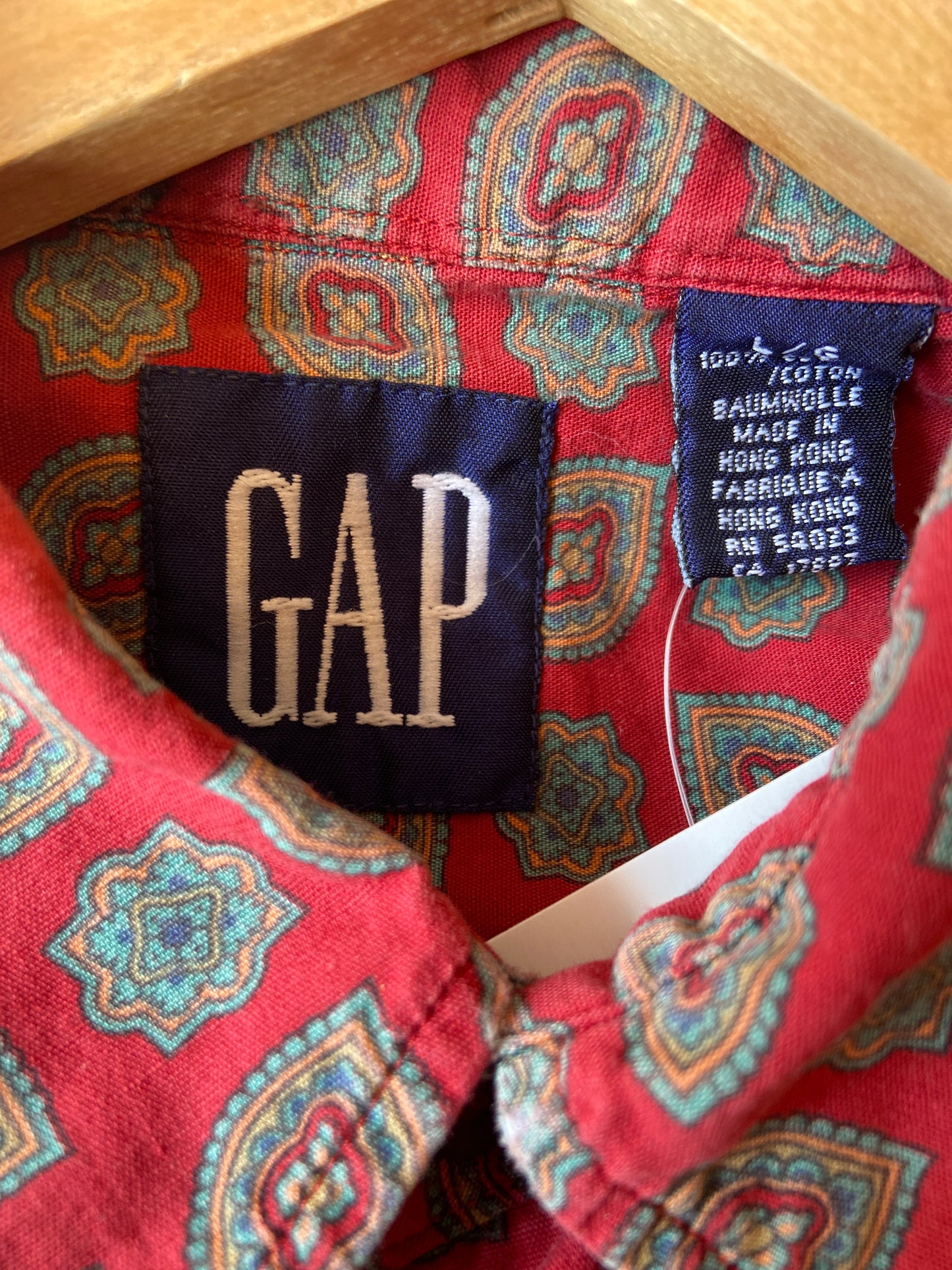 90's GAP Paisley Print Cotton Button-Up