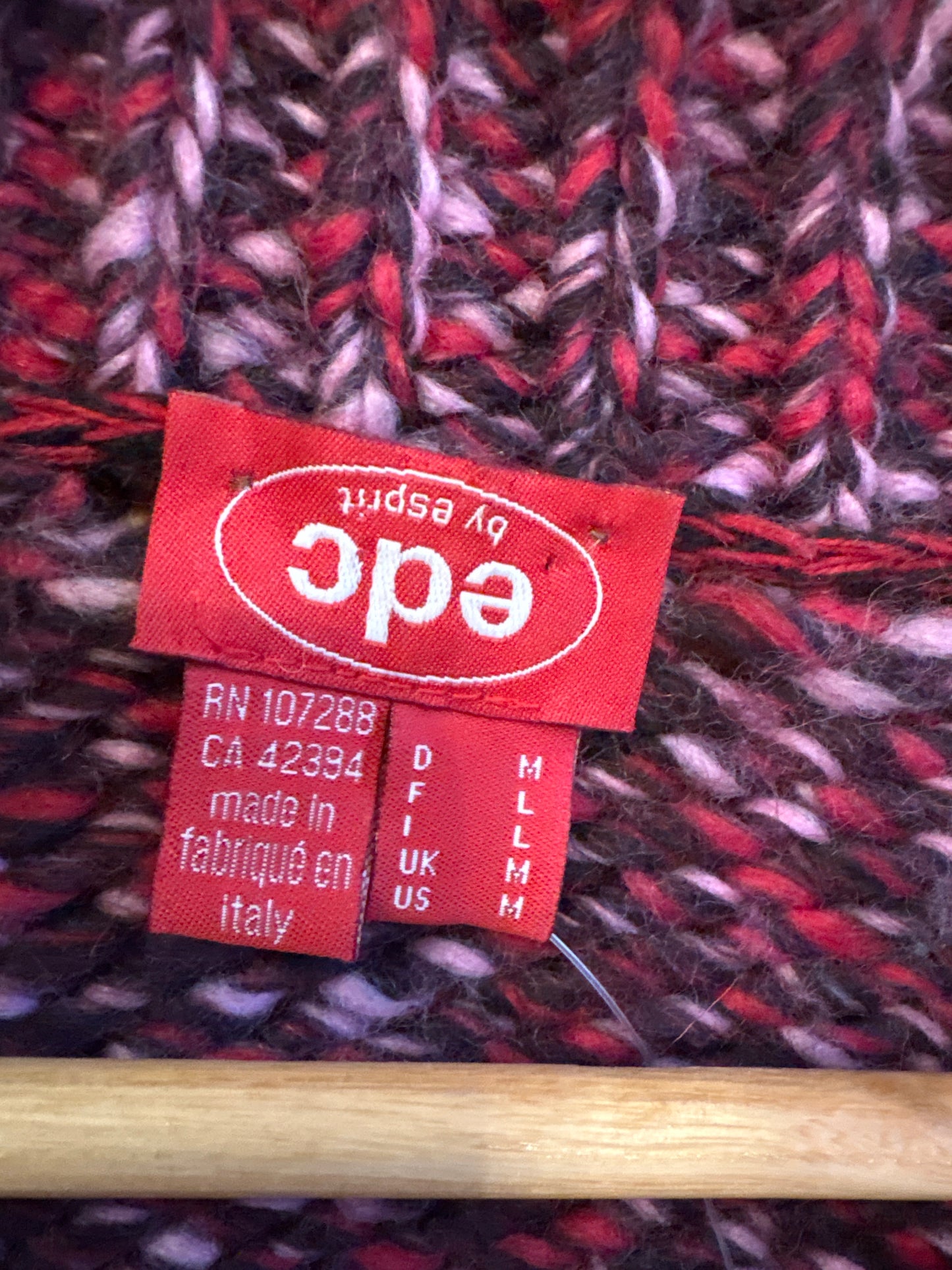Y2K Esprit Purple & Pink Knit Shrug