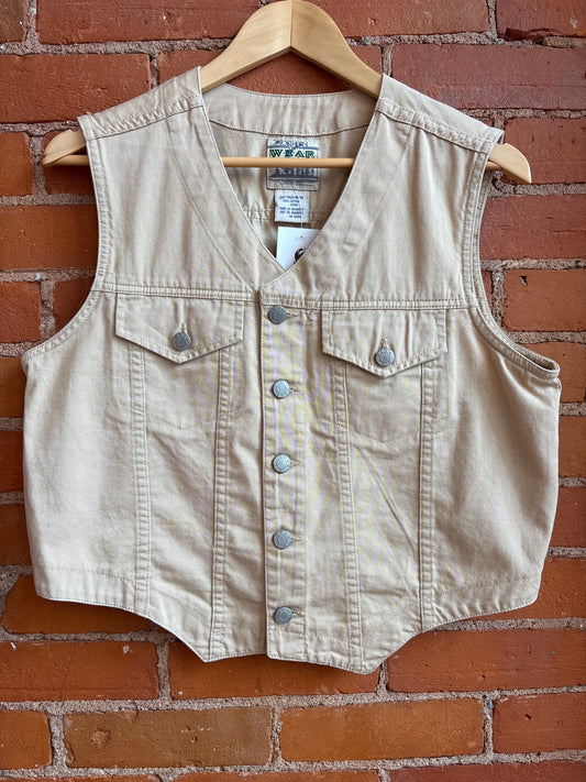 Cotton Button up Vest