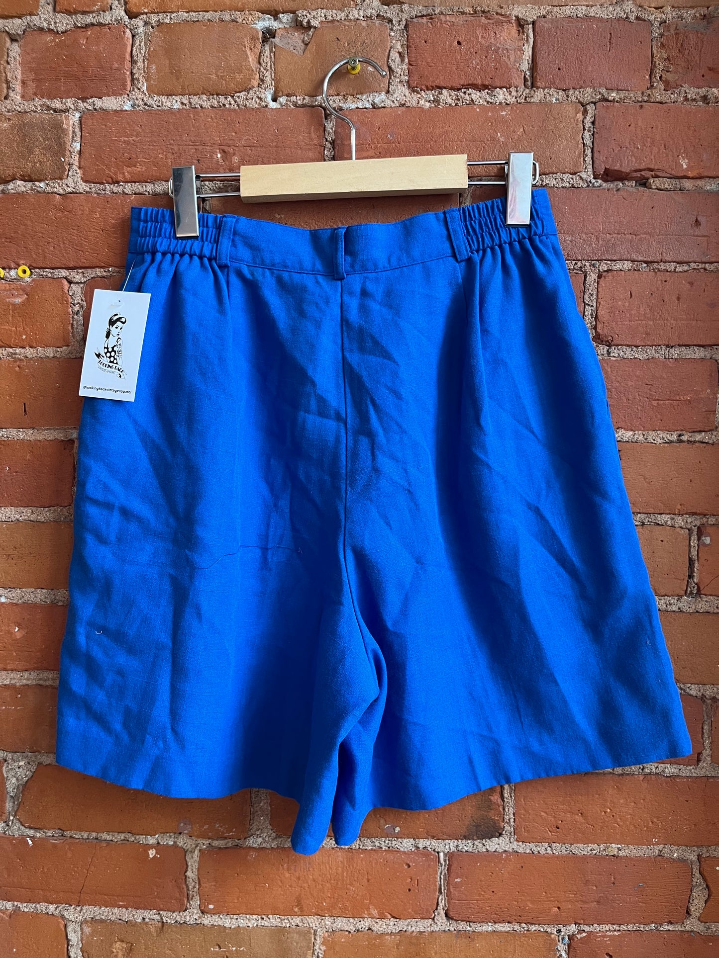 Bright  Blue High Waisted Shorts