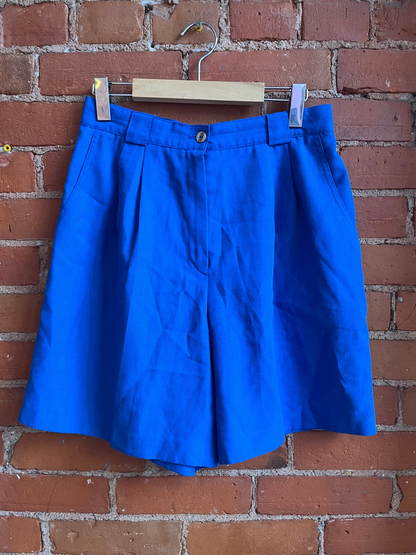 Bright  Blue High Waisted Shorts