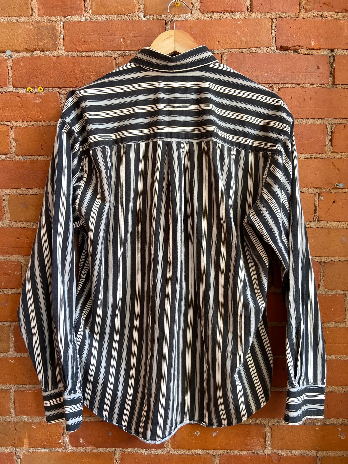 Striped Cotton Button up Long Sleeve Shirt