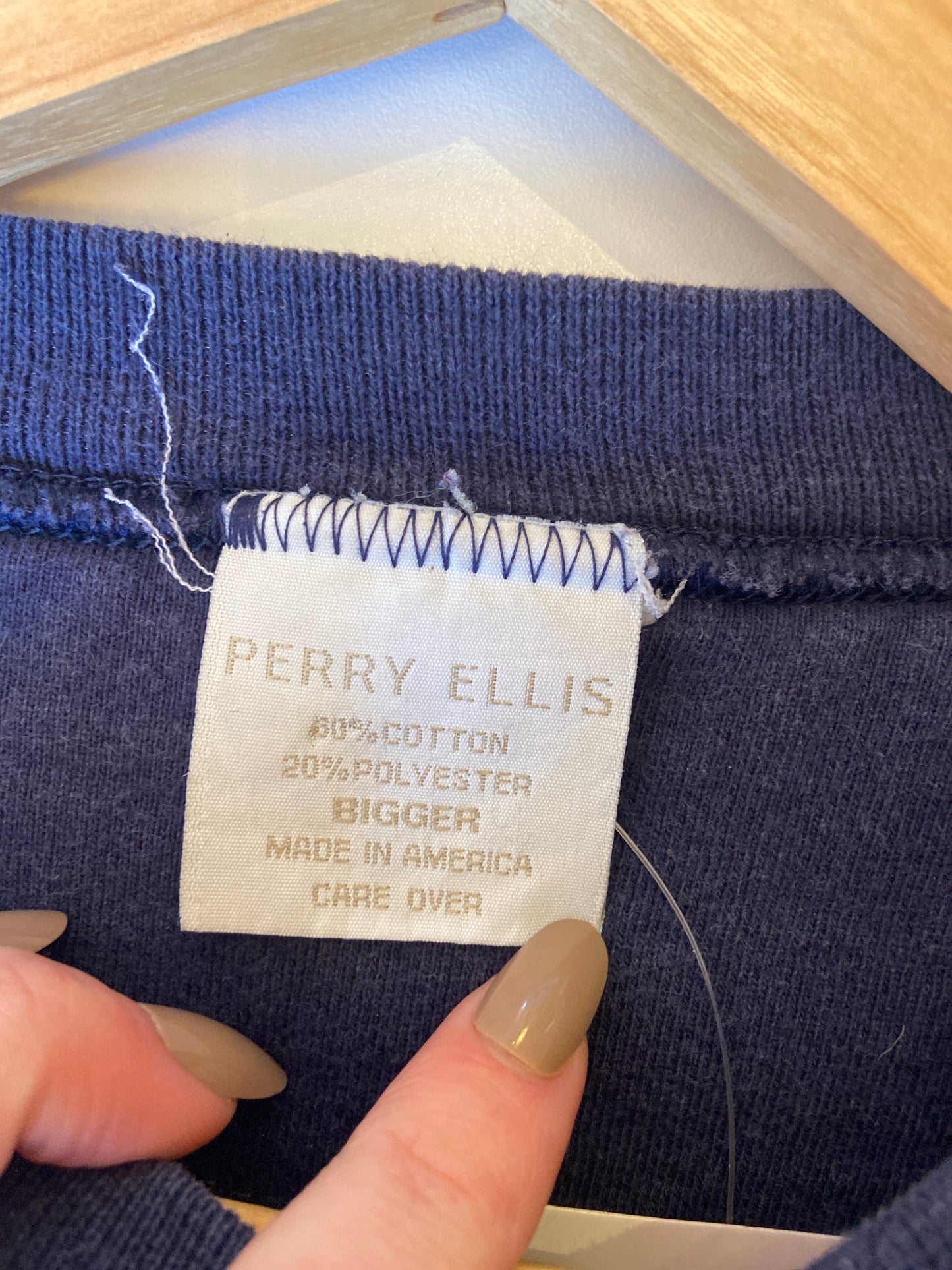 90's Perry Ellis Embroidered Crewneck