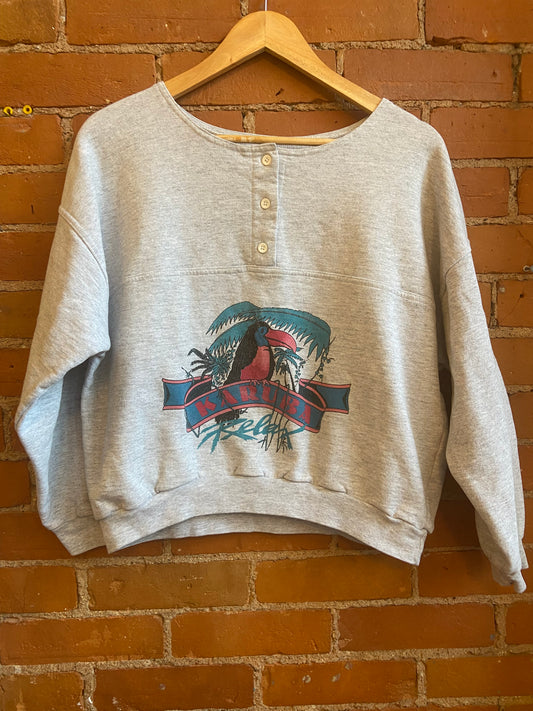 Heathered Grey 80's Toucan Sweatshirt