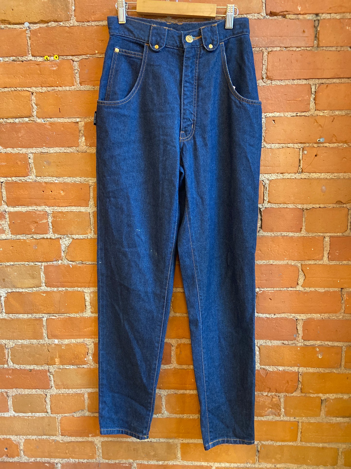 Dark Wash Crested Denim