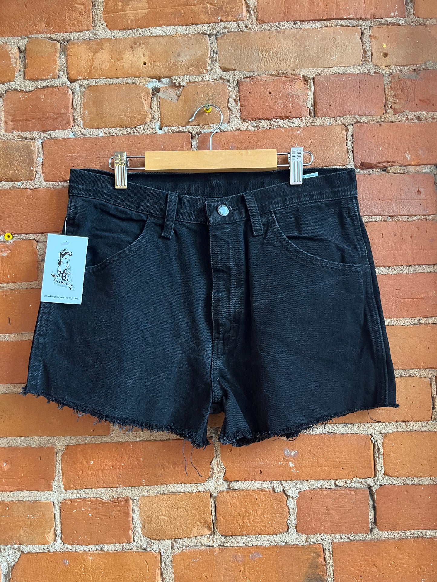 Rustler Black Denim Shorts