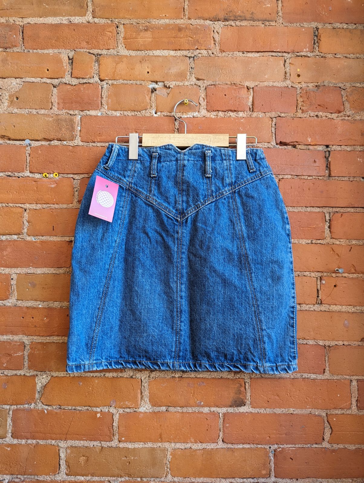 1980s Christina Denim Mini Skirt