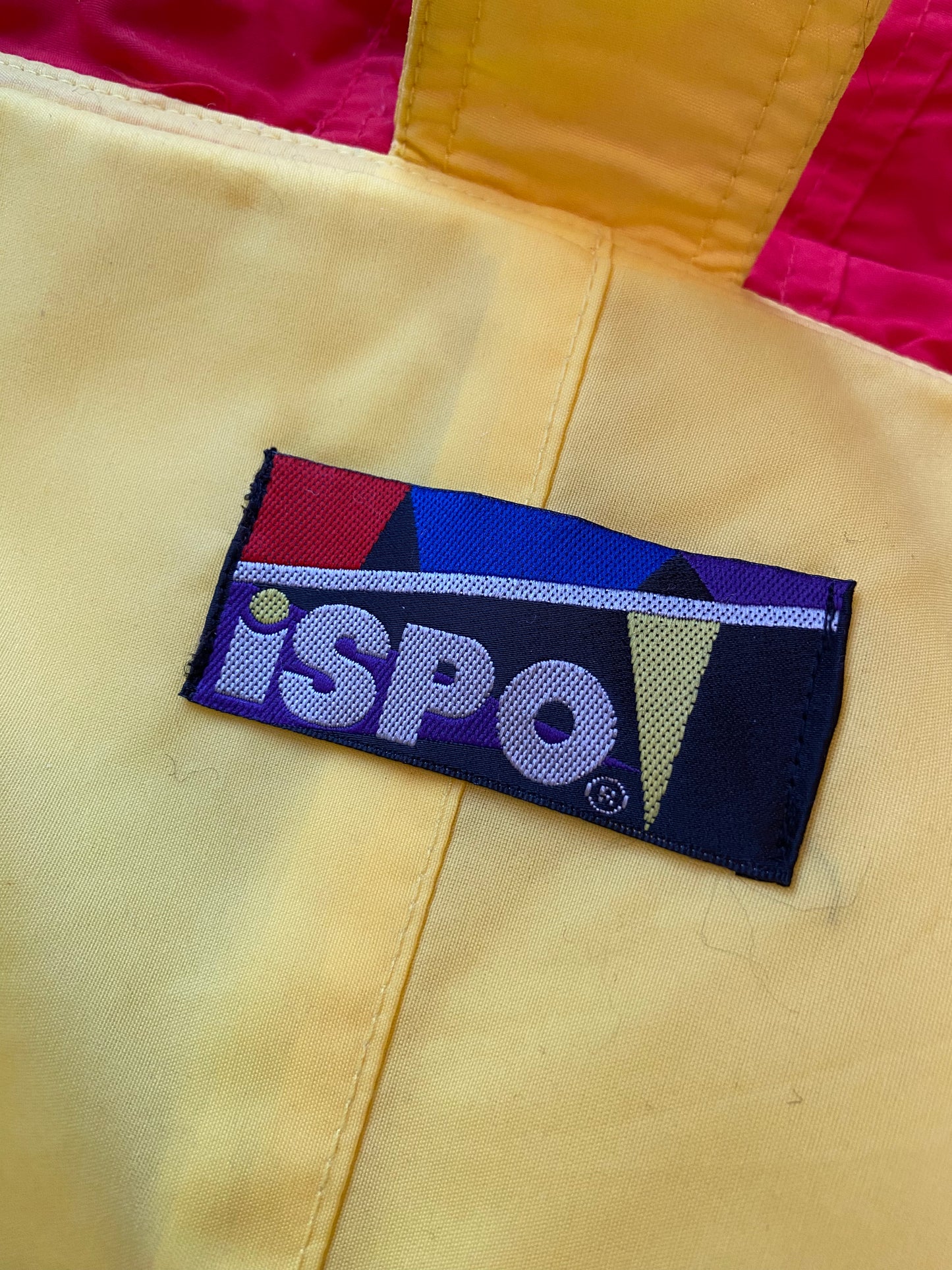 Ispo Yellow & Red Colorblock Jacket