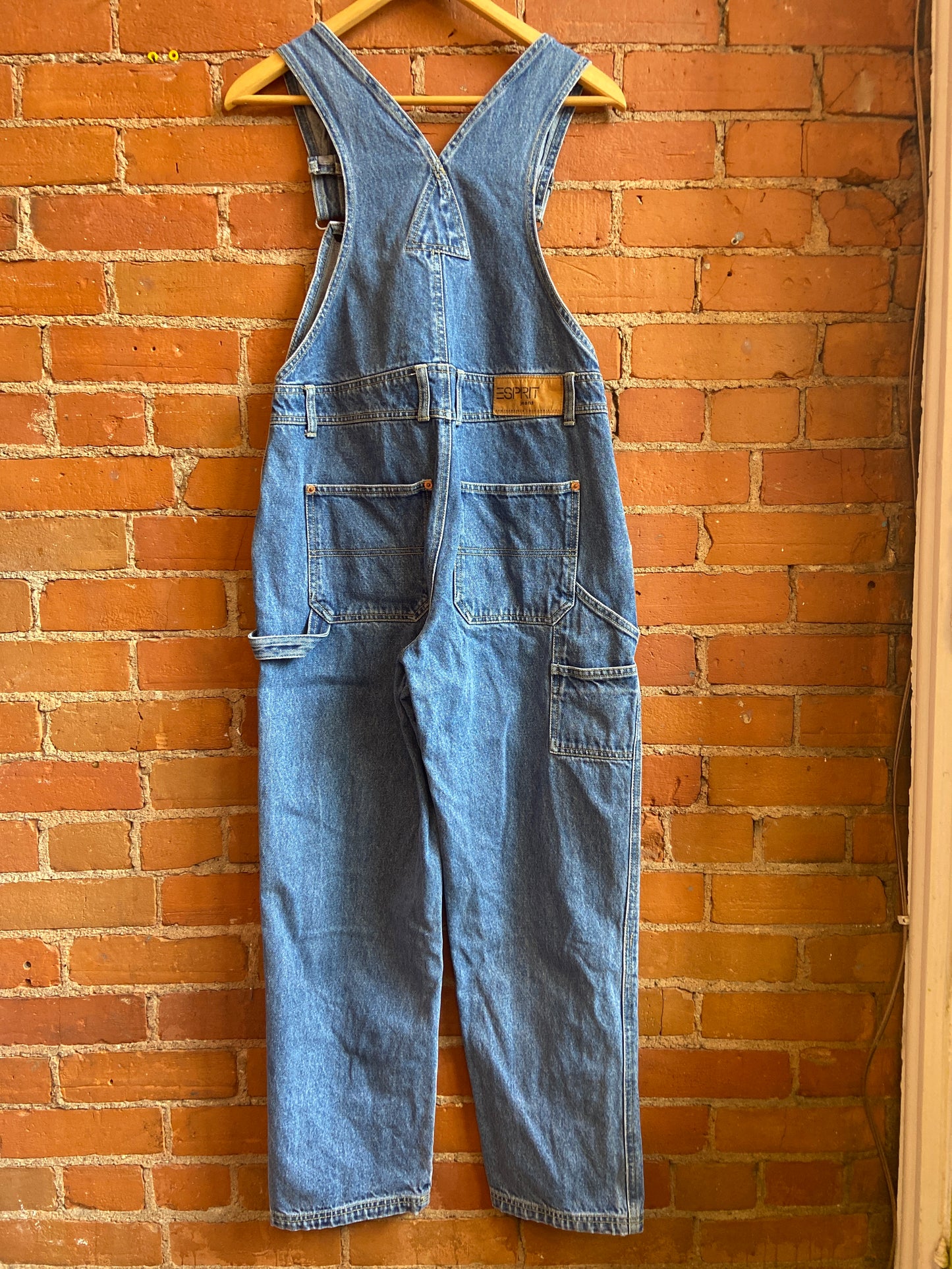 1990s Esprit Jeans Mid Wash Denim Overalls