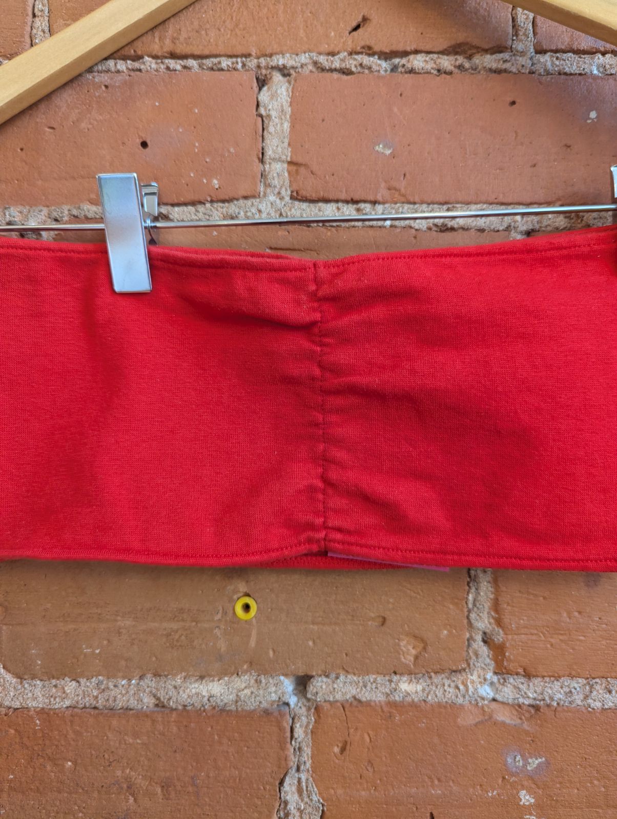 1990s Smart Set Red Bandeau Top