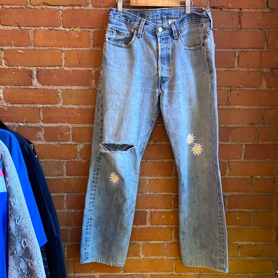 Levi’s Denim with Added Daisies