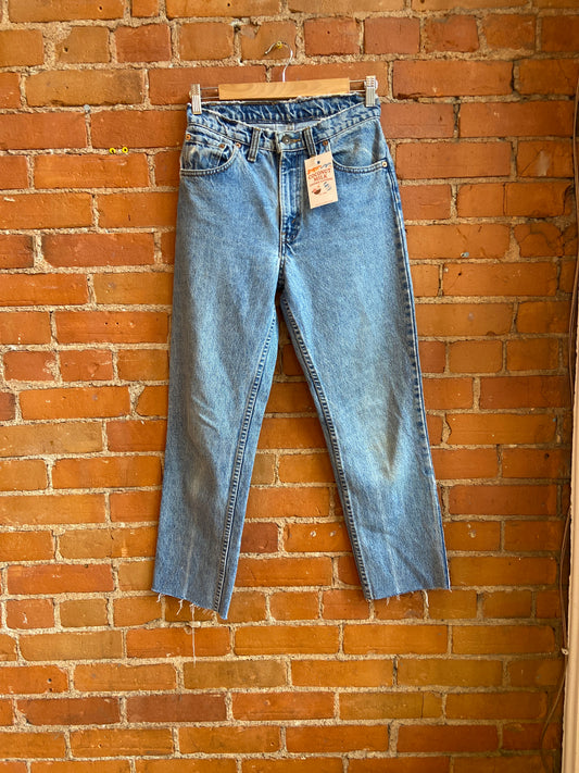 Levi's Distressed Lightwash 619 Orange Tab Denim