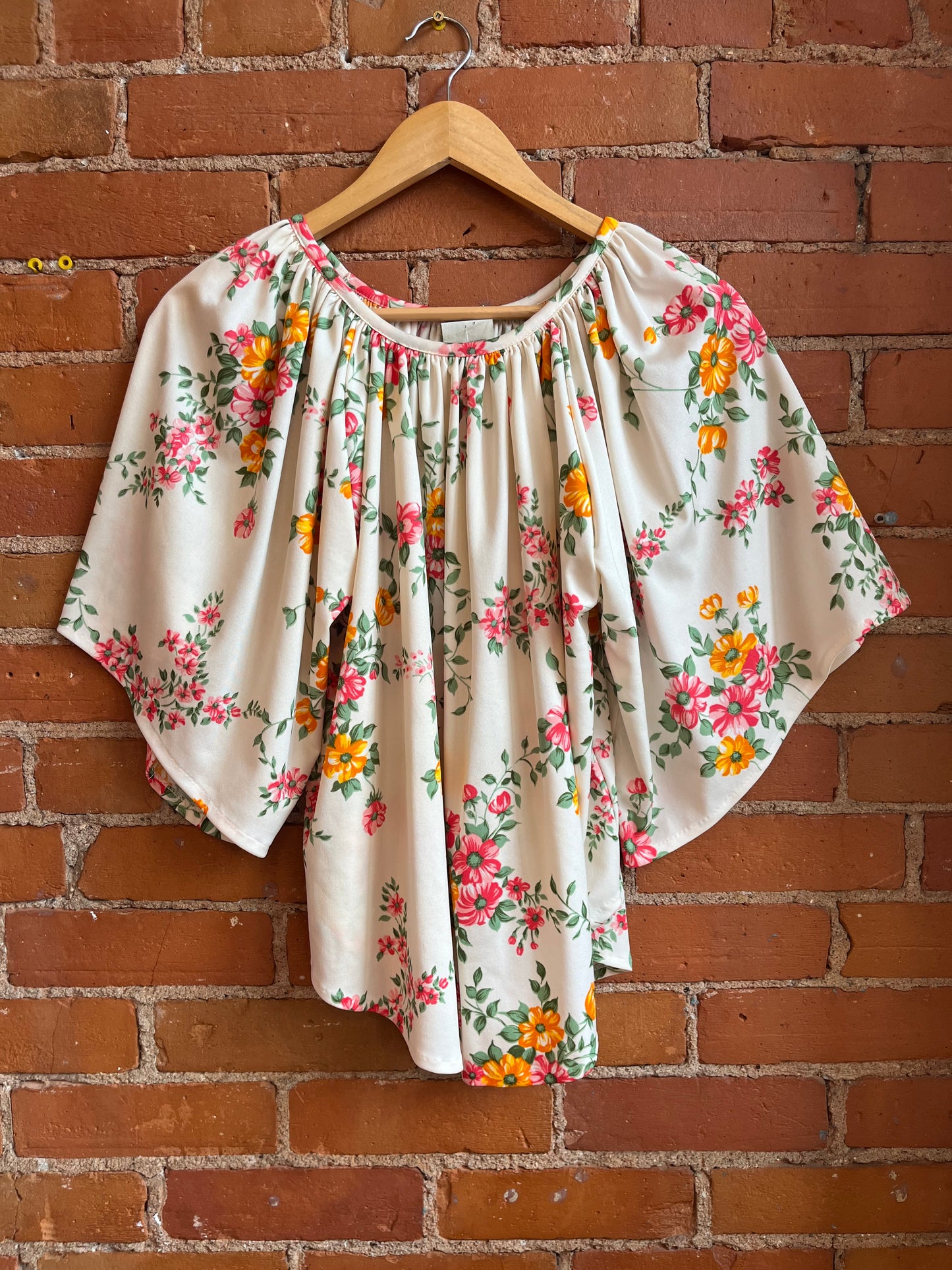 70’s Floral Print Top