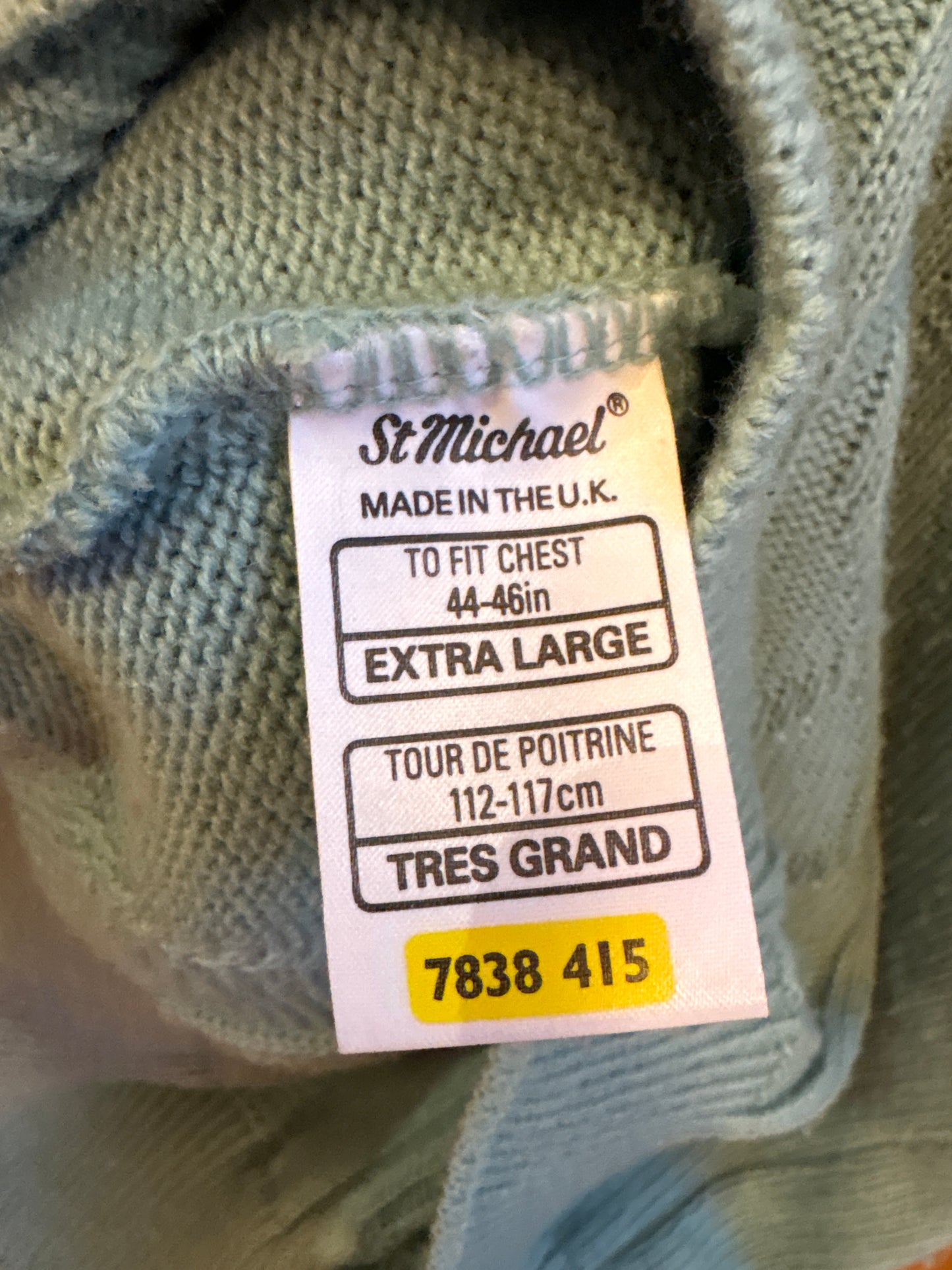 Sage V-Neck Acrylic Sweater