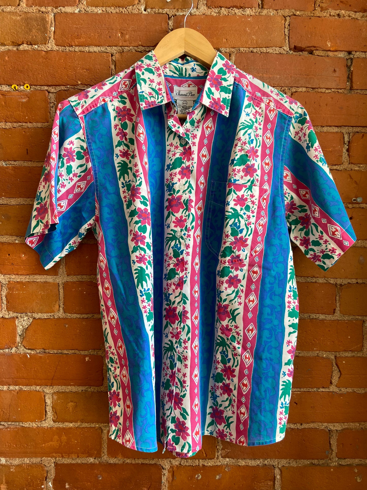 Western Floral Print Button up shirt