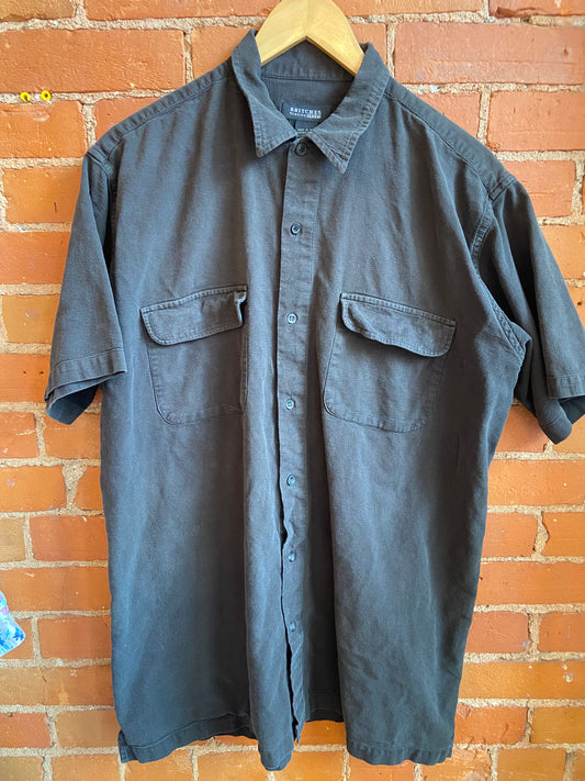 Britches Washed Black Indian Cotton Button-Up