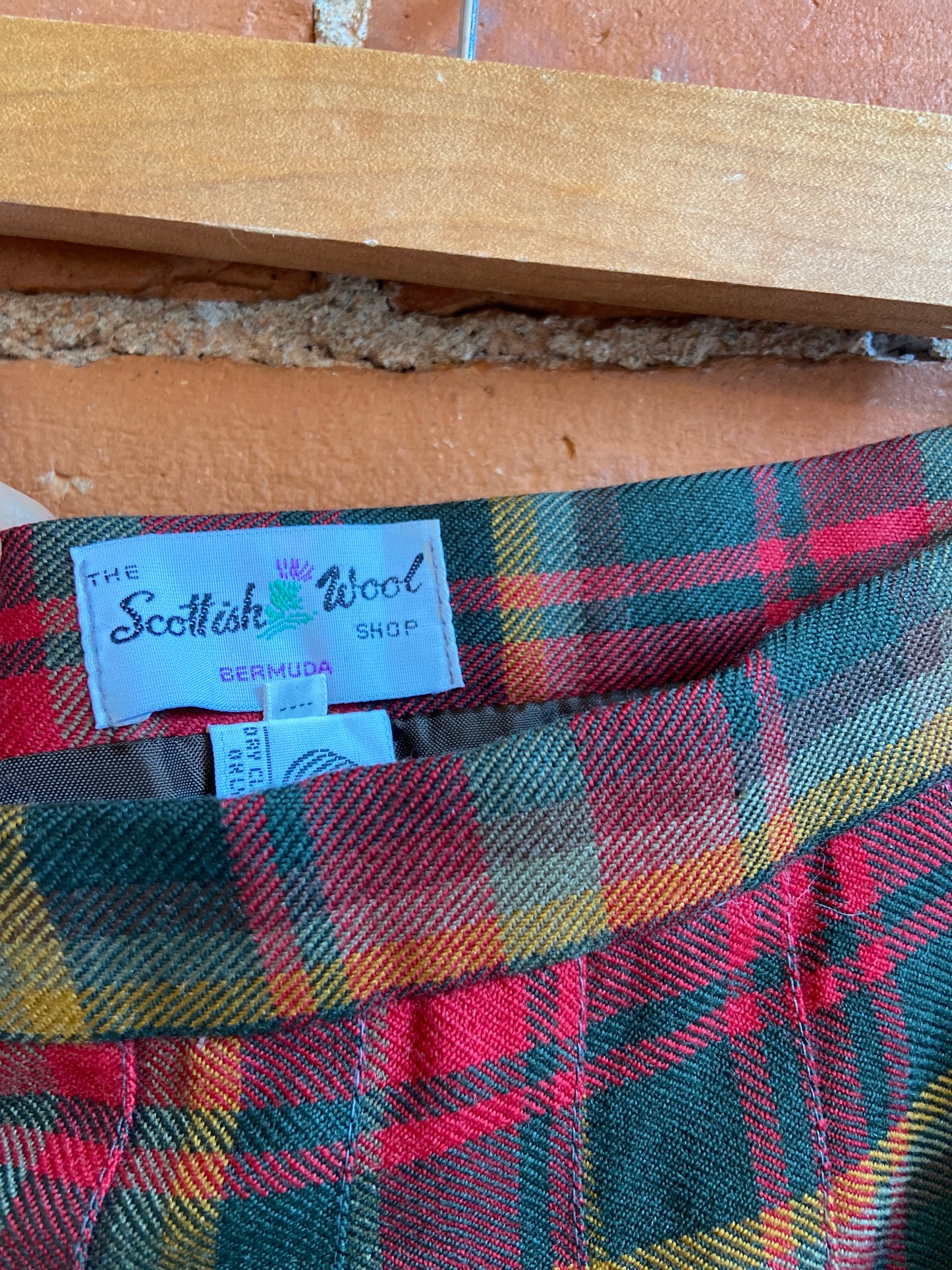 90s Tartan Scottish Wool Skirt
