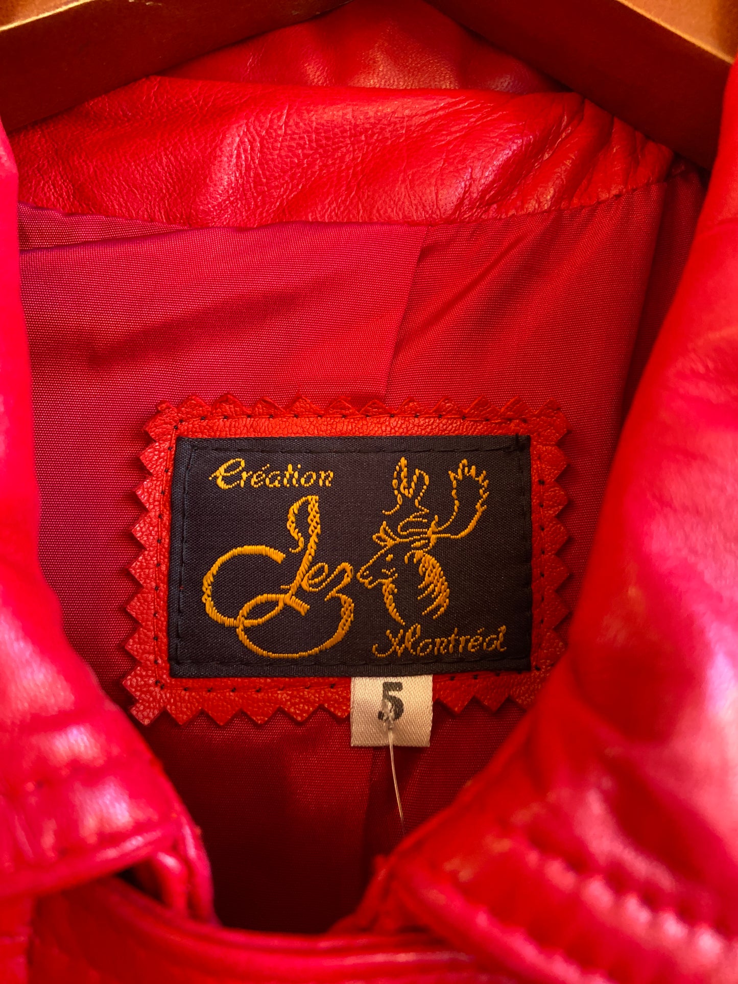 80’s Red Leather Jacket