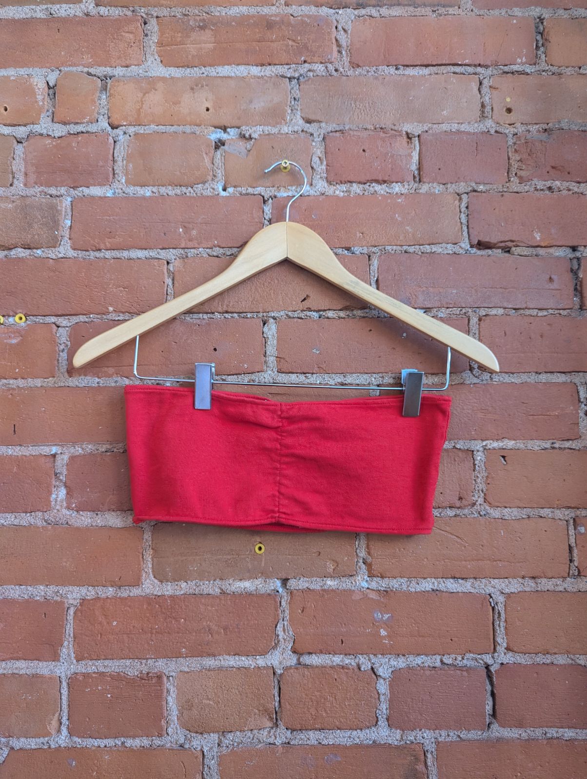 1990s Smart Set Red Bandeau Top