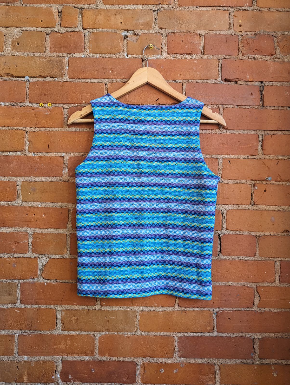 1990s Mind Games by Ike and Eddie Knit Striped Tank