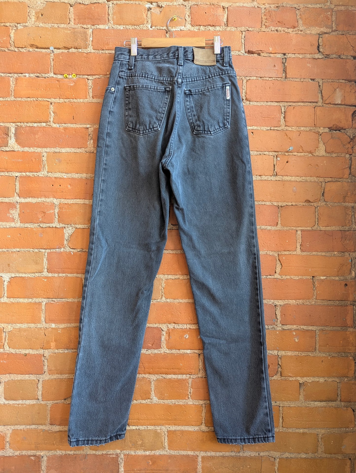 1990s Bullet Grey High Rise, Straight Leg Jeans