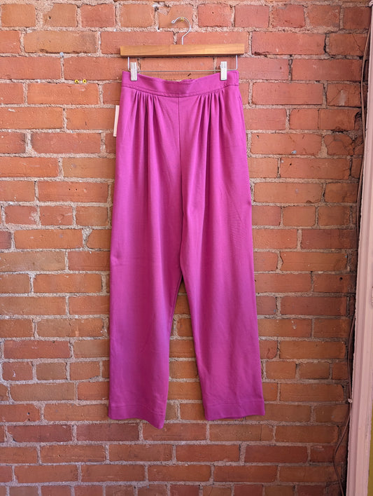 1980s Weekenders Raspberry Pink High Rise, Straight Leg Pants