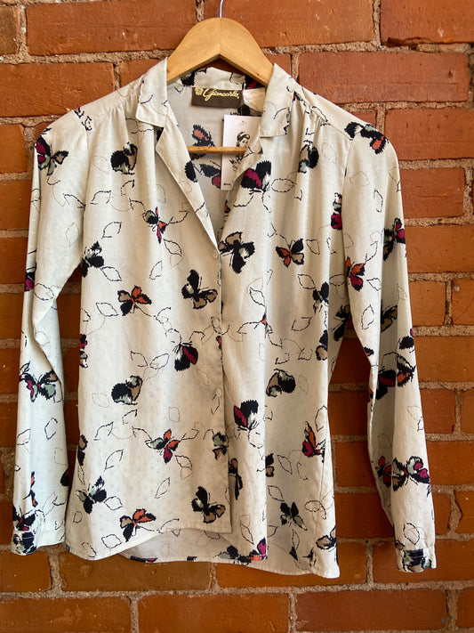 Butterfly Button up Blouse
