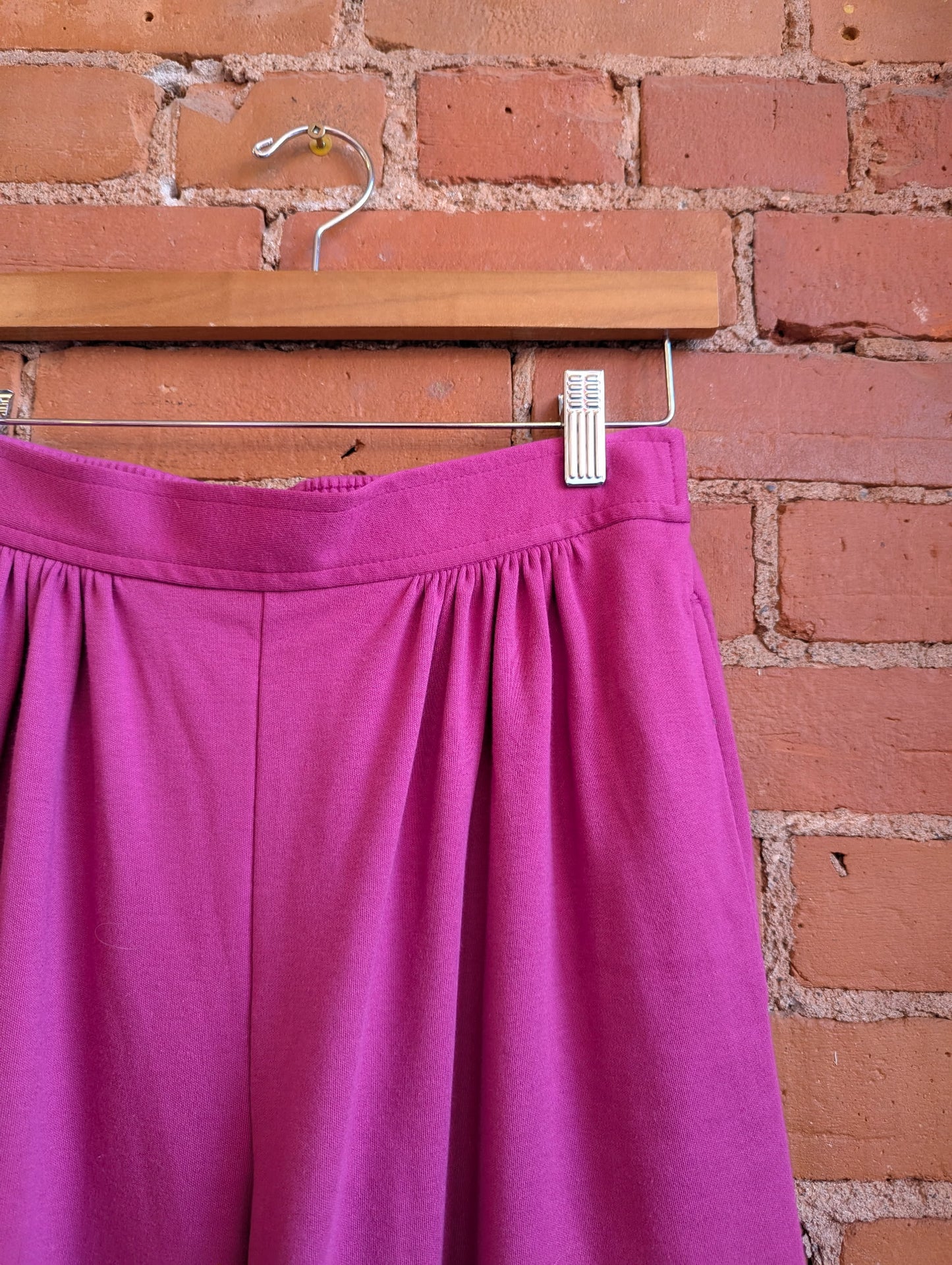 1980s Weekenders Raspberry Pink High Rise, Straight Leg Pants