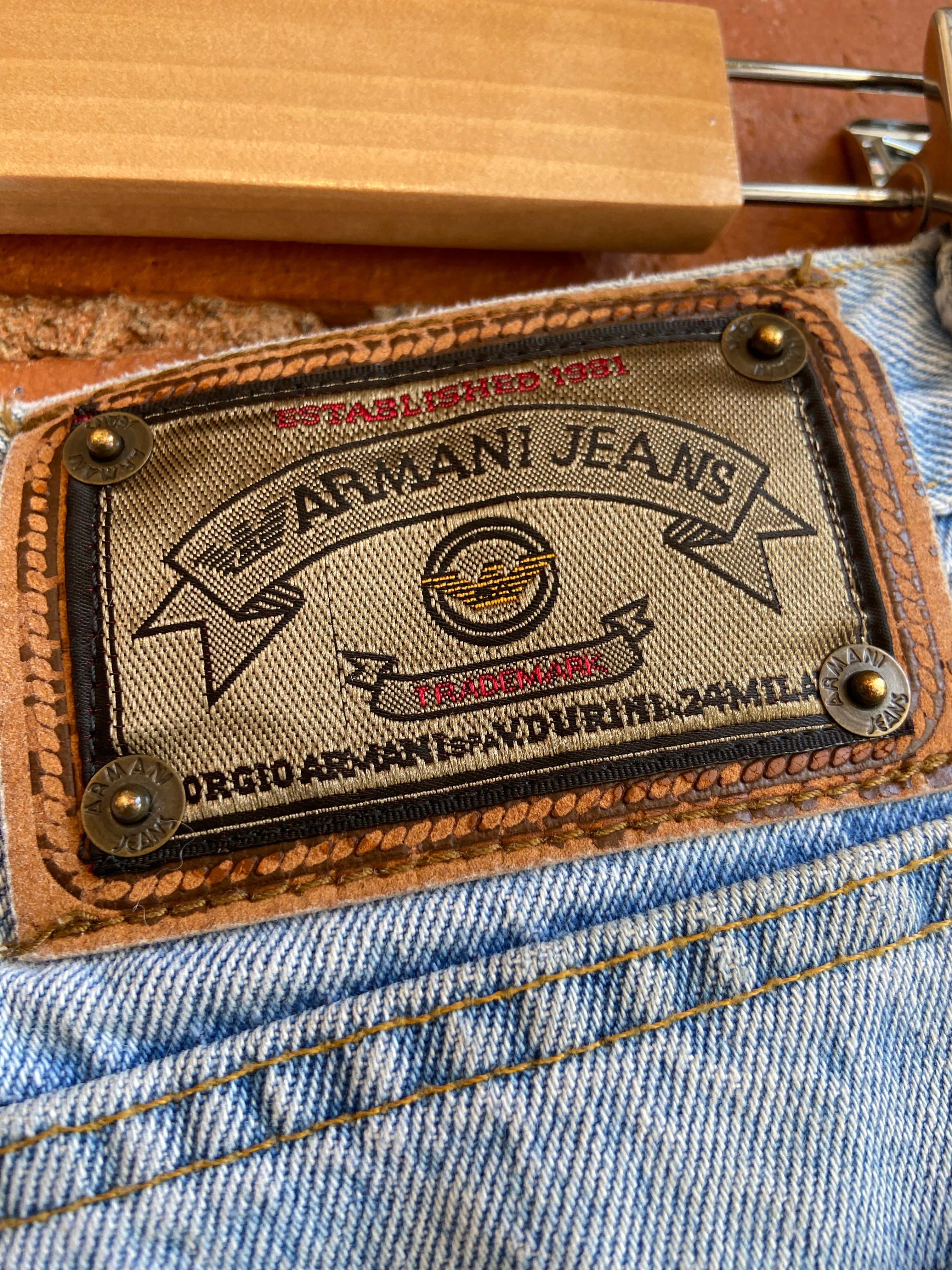 90's Armani High Waisted Light Denim – The Neighbourhood Vintage Store