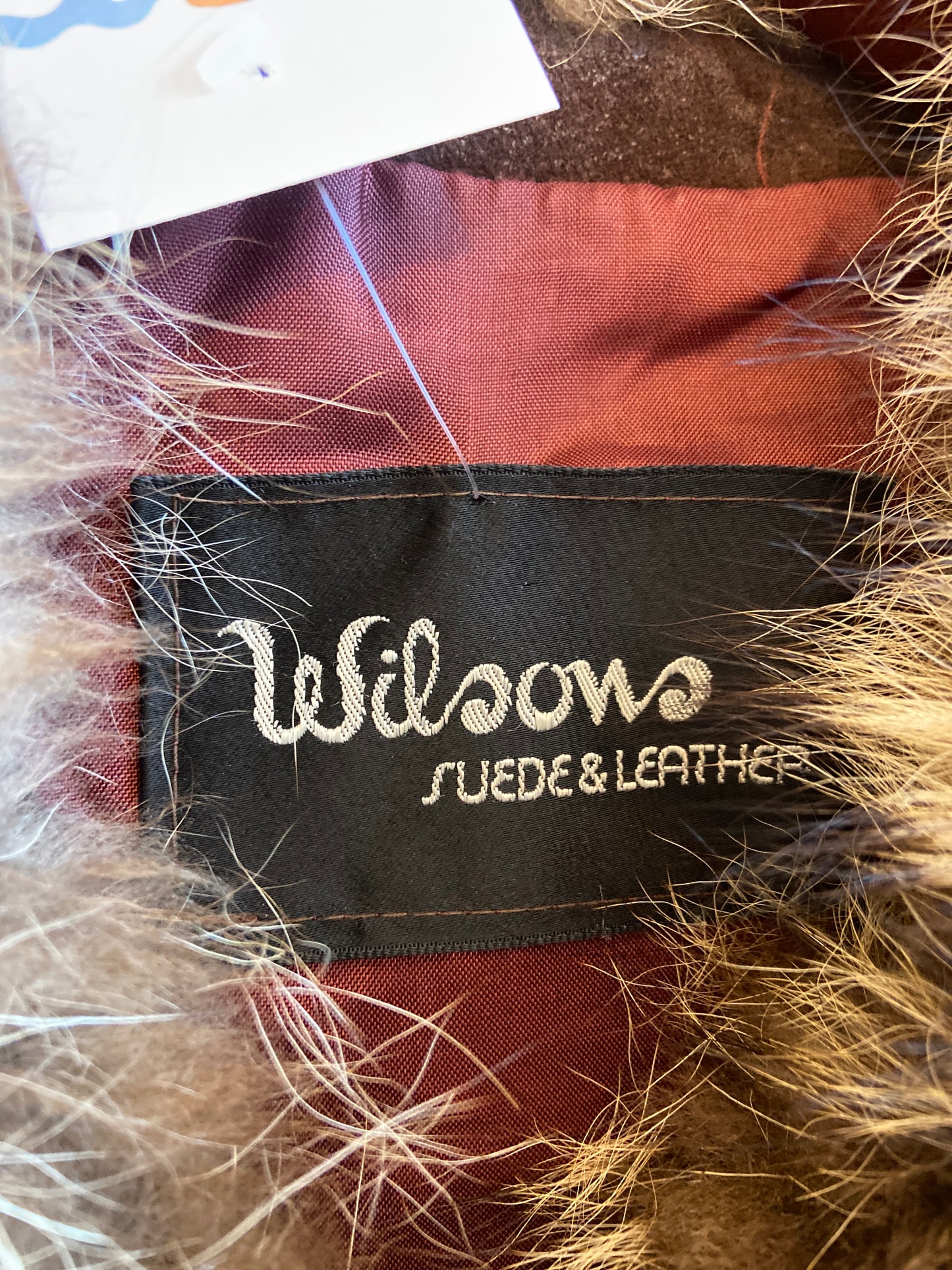 Brown Suede Jacket With Fur Trim