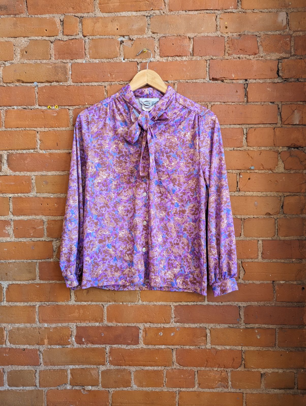 1970s Fashion Force Floral Blouse