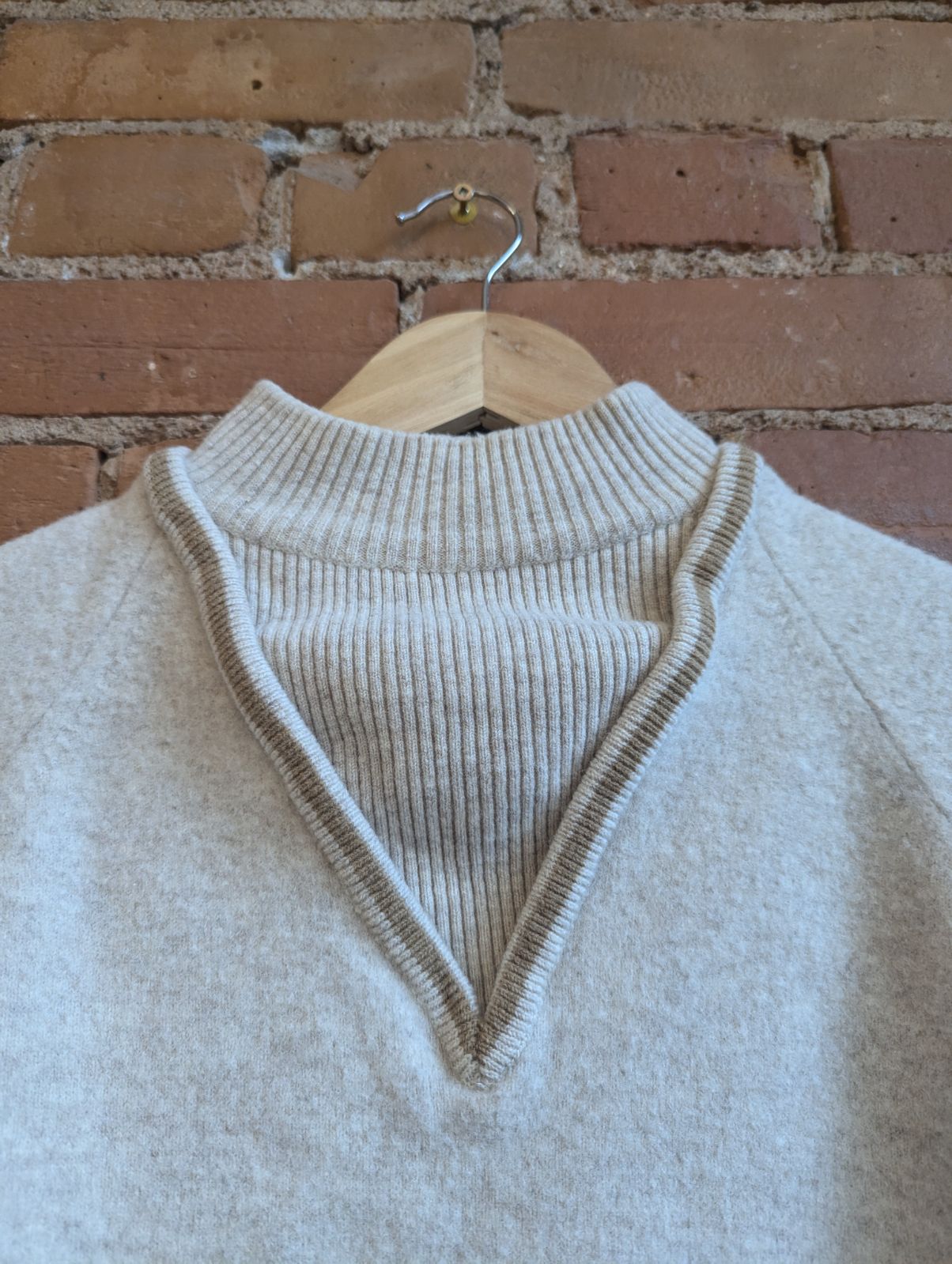 1970s St. Michael Beige Wool Sweater