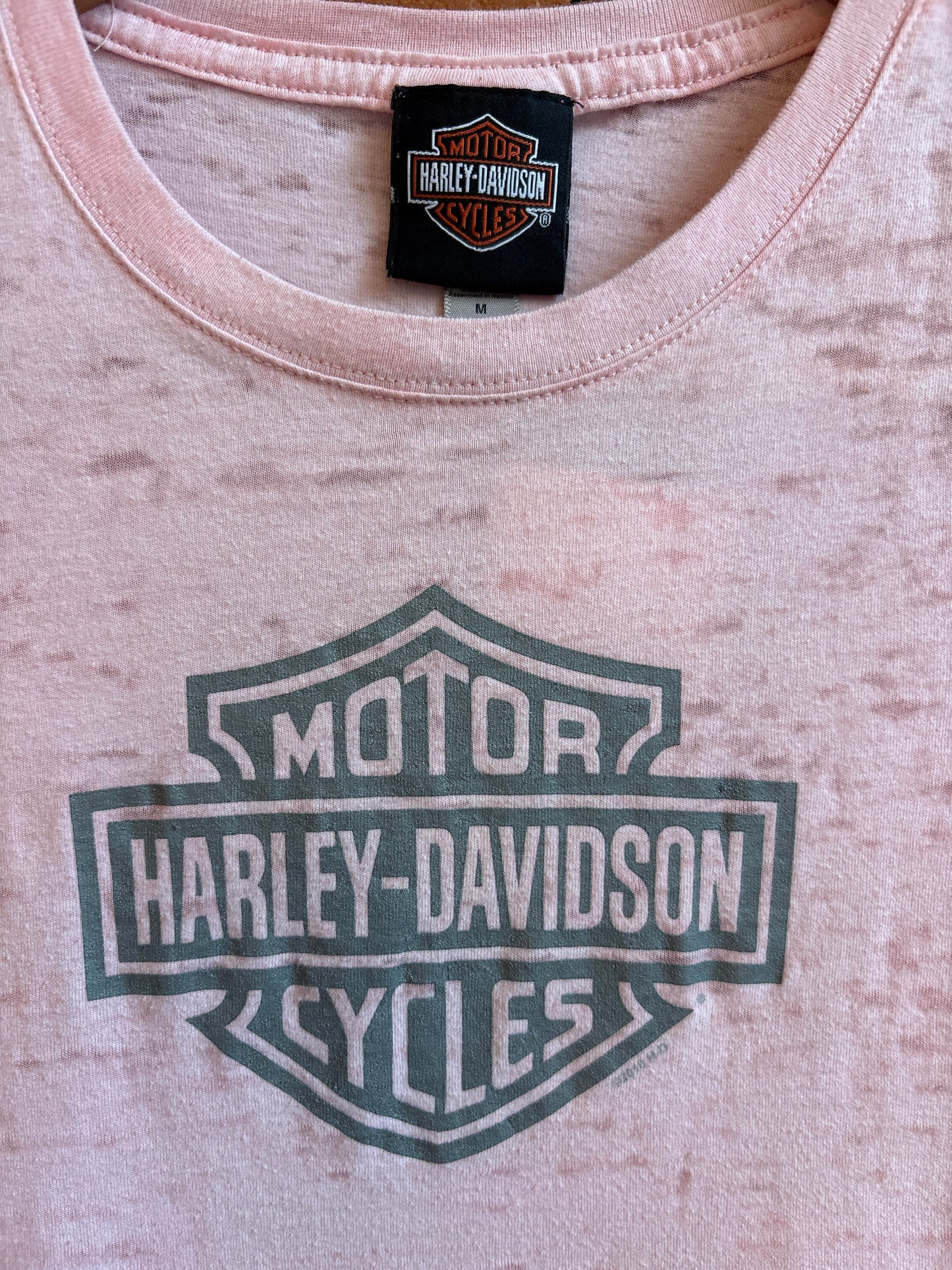 00's Harley Davidson Pink Baby Tee