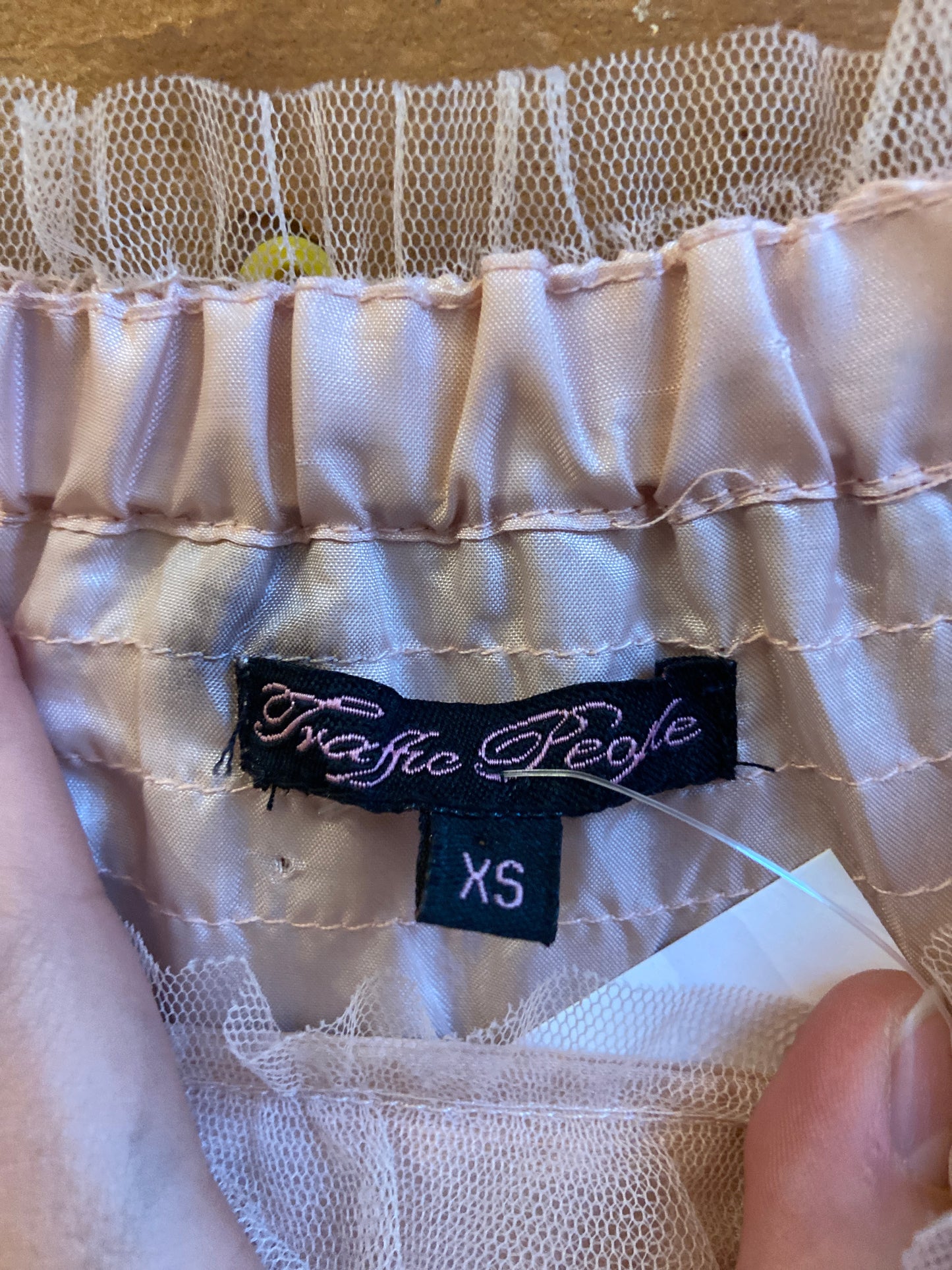 90s Tulle Strapless Ombre Dress