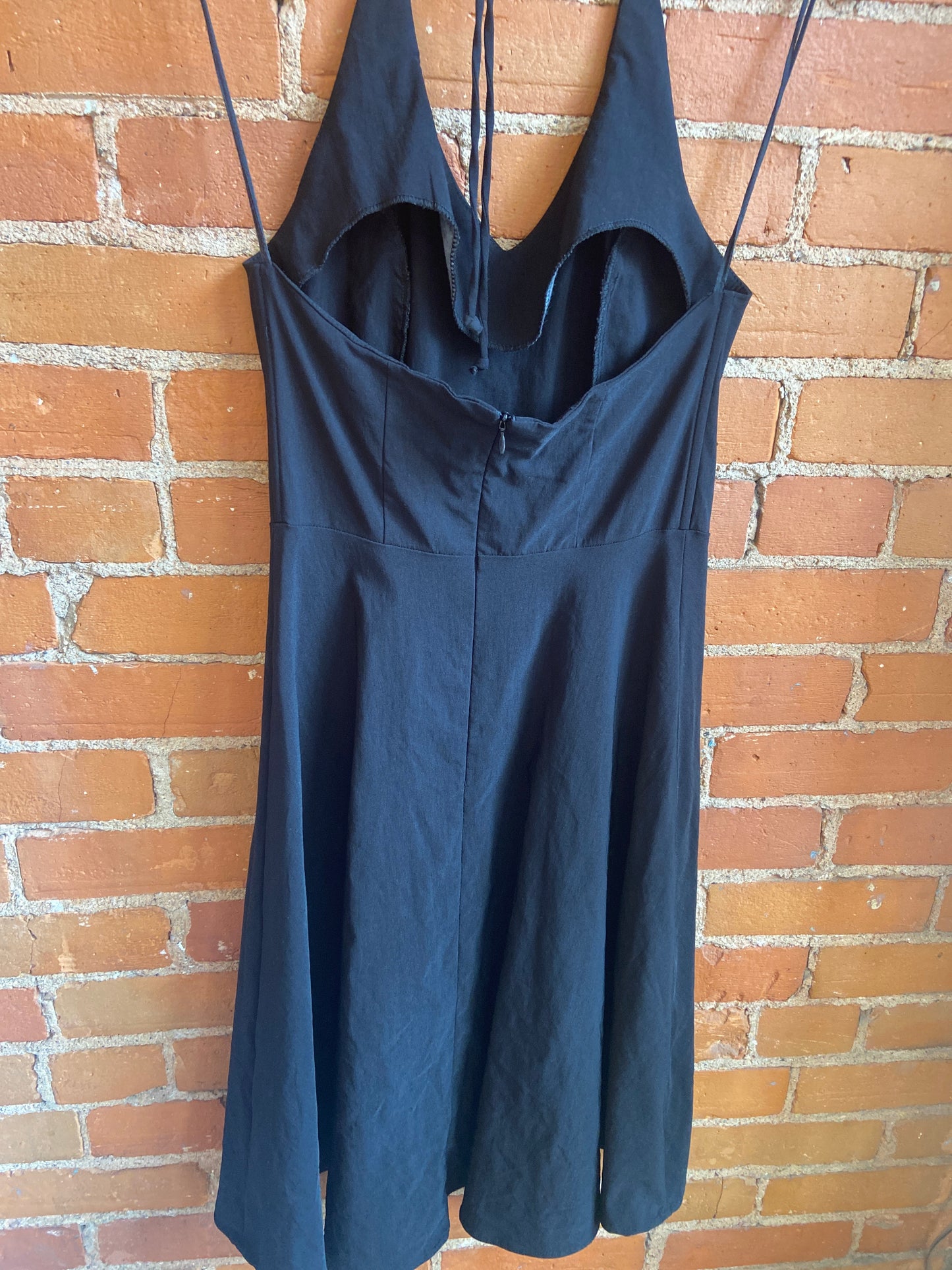 90's Smart Set Black Halter Dress