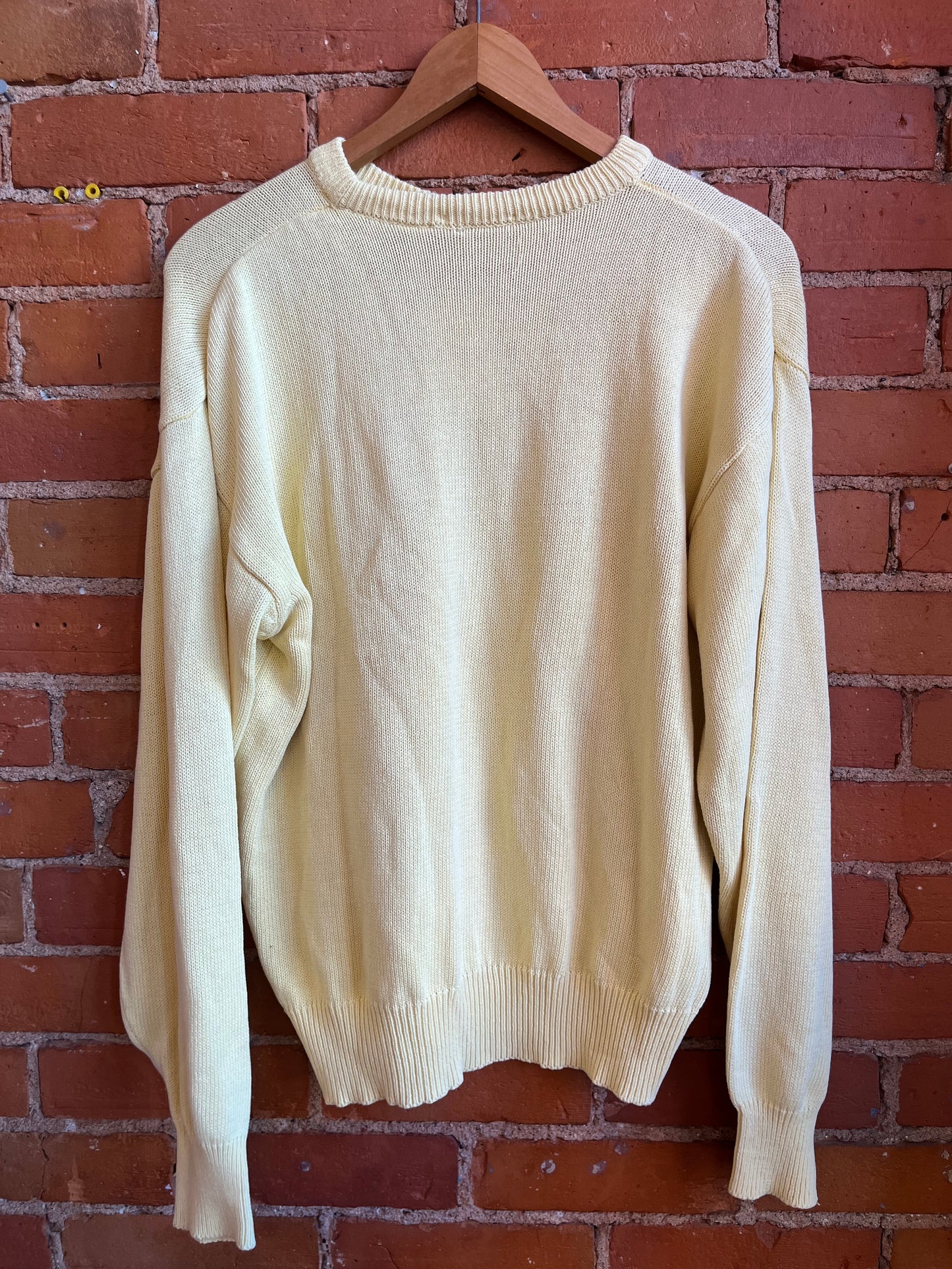 Light yellow Bayview Varsity Sweater