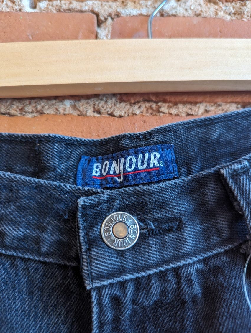 1990s Bonjour Washed Black Jeans