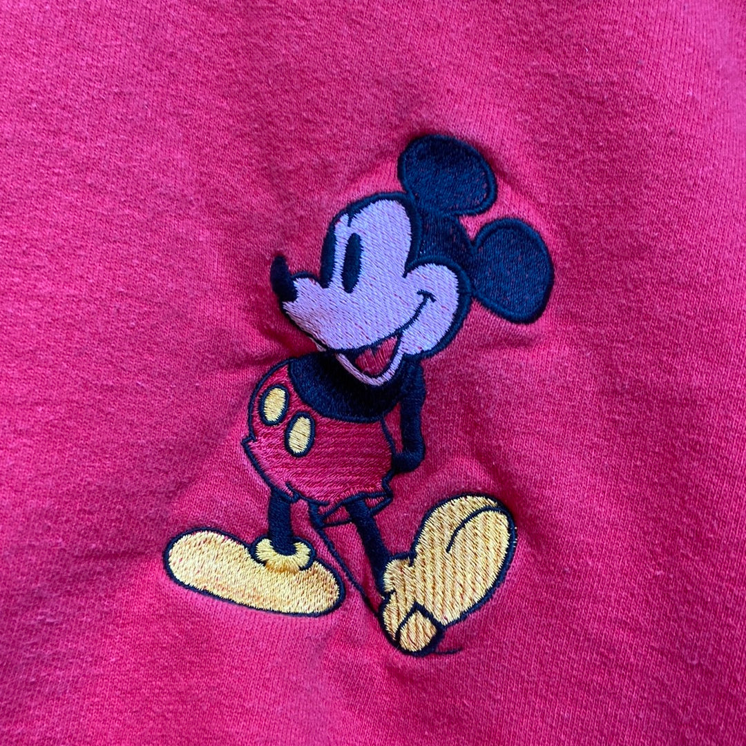 Red Mickey Mouse Crewneck Sweatshirt