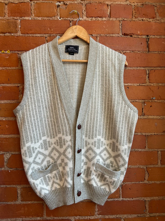 Grey Knit Sears Vest