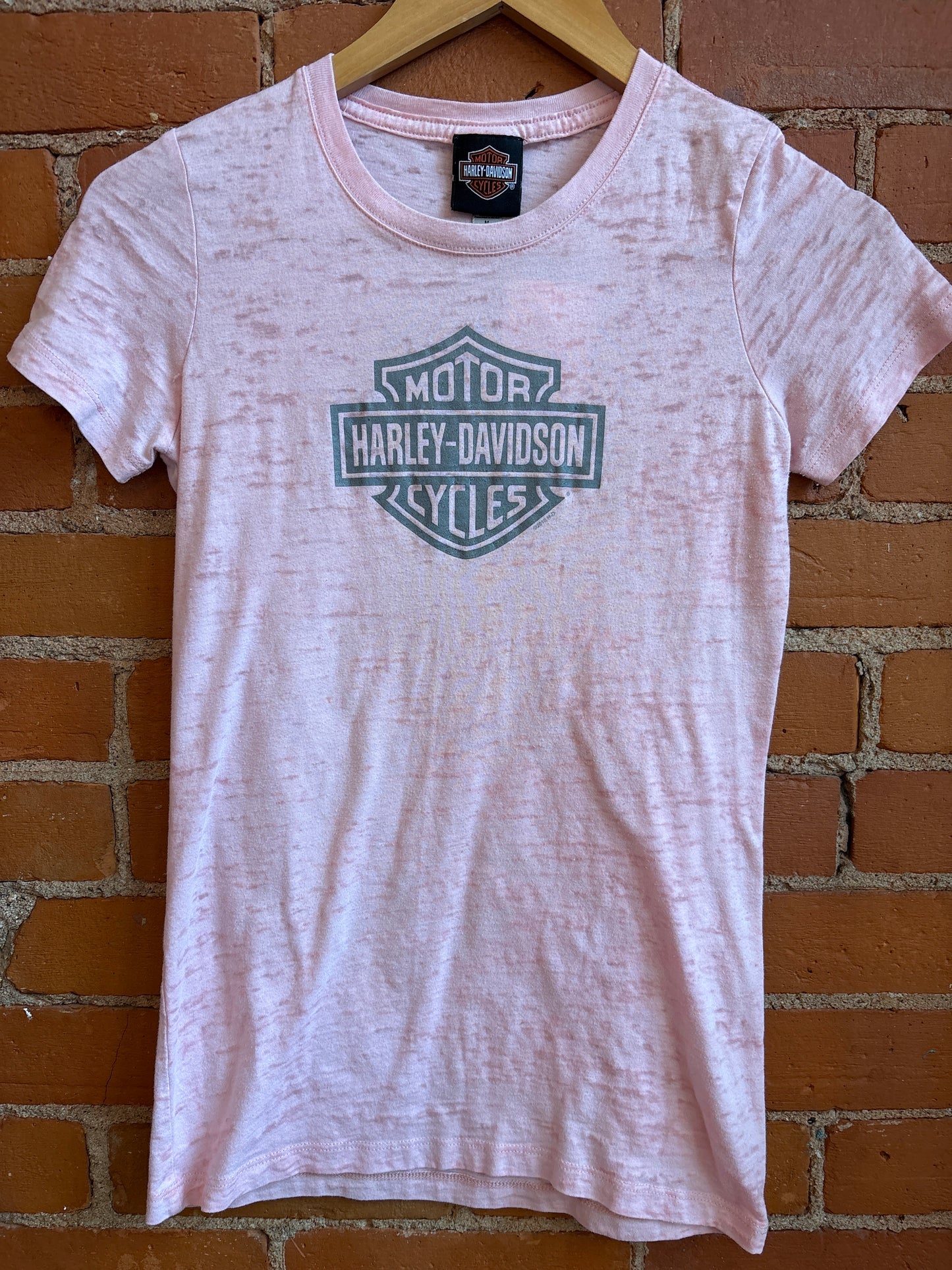 00's Harley Davidson Pink Baby Tee