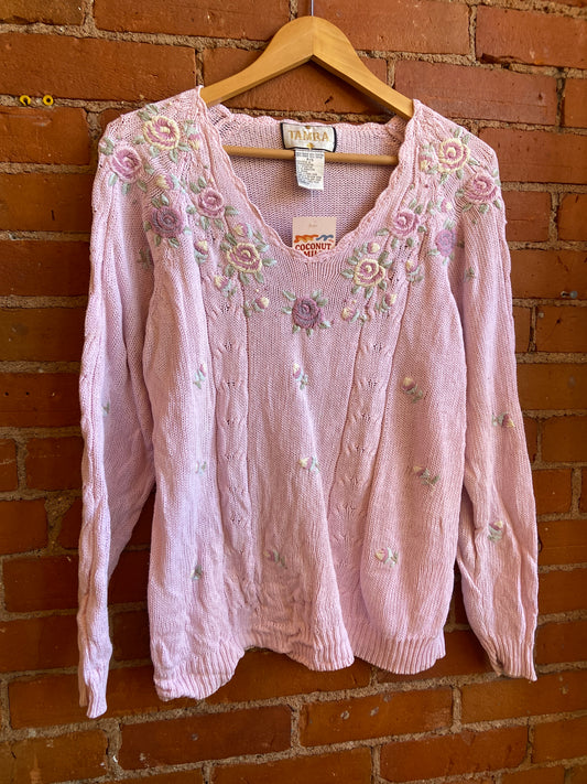 Embroidered Cottagecore Sweater
