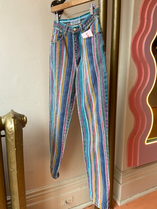 Colourful Striped Denim