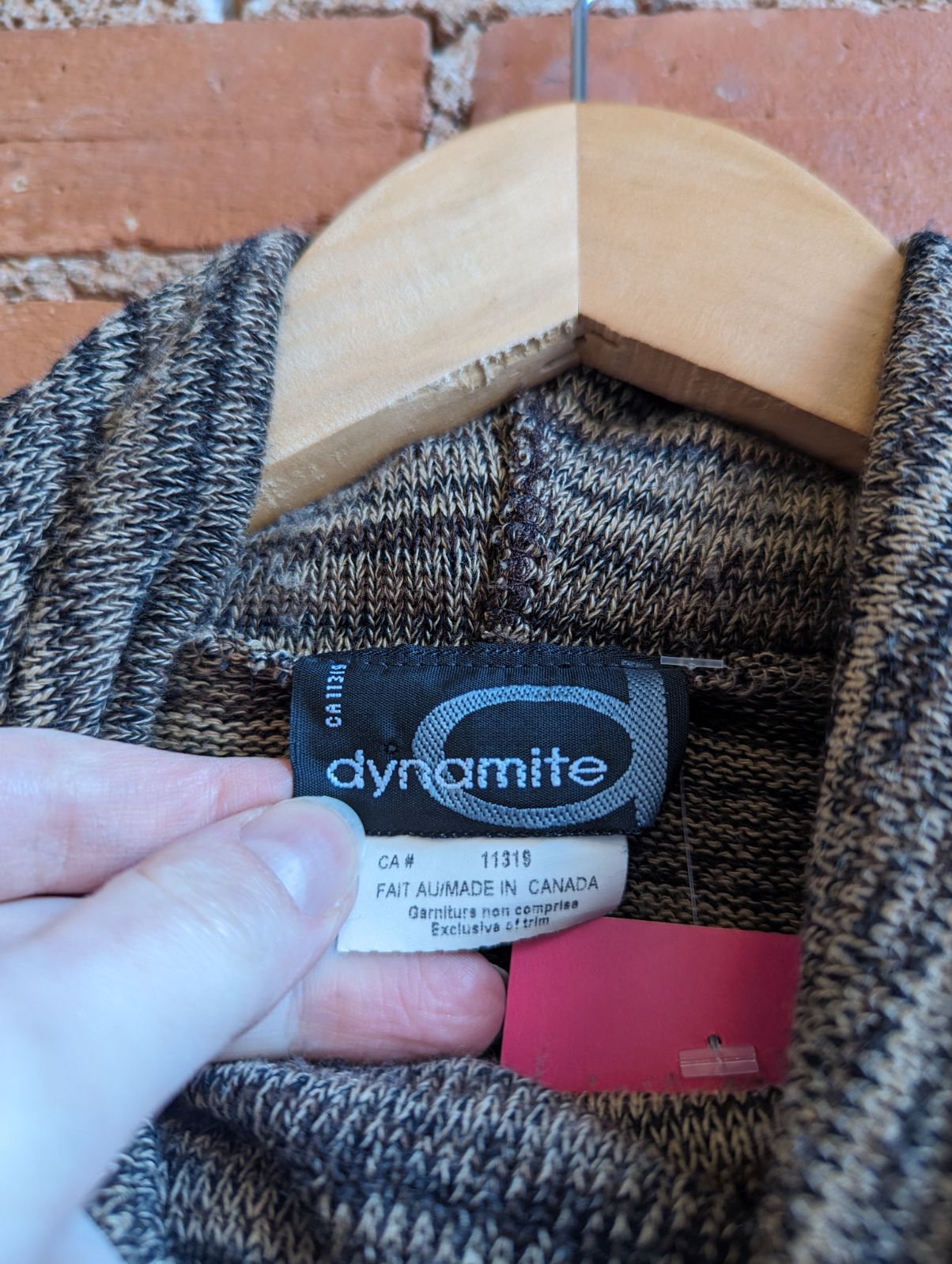 1990s Dynamite Cowl Neck Sleeveless Knit Top
